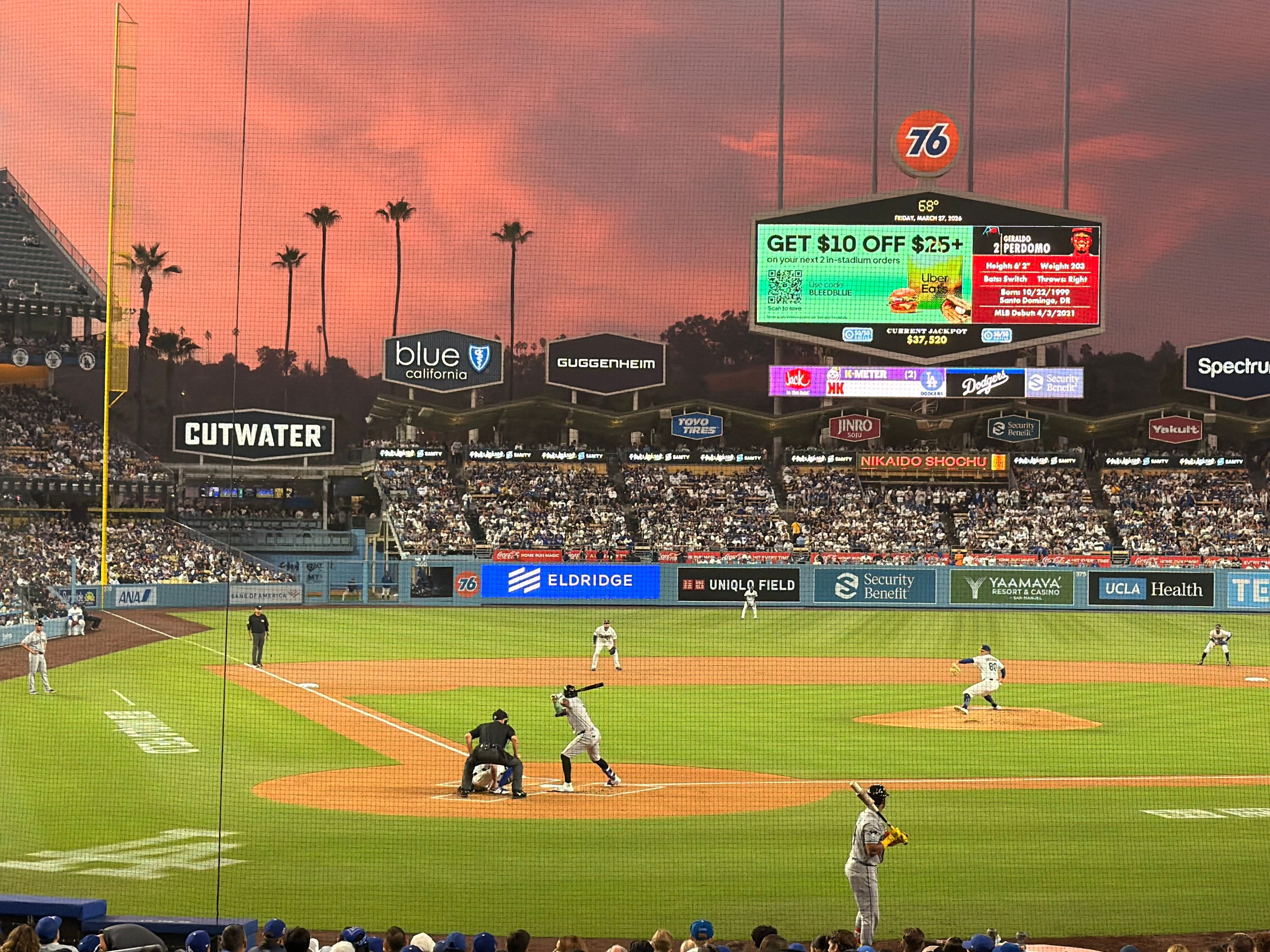 Los Angeles Dodgers vs Arizona Diamondbacks